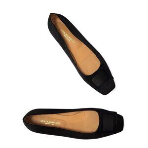 ANN MASHBURN Buckle Shoe Square Toe Loafer